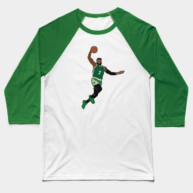 Jaylen Brown Dunk Baseball T-Shirt by xavierjfong